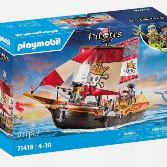 Playmobil - Pirate Ship Brown - Picture 3 of 7